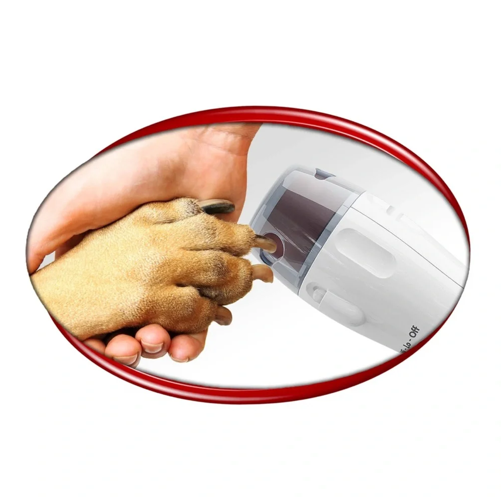 Bell and Howell PawPerfect Pet Nail Groomer w/Charger Cord & Replacement Rollers
